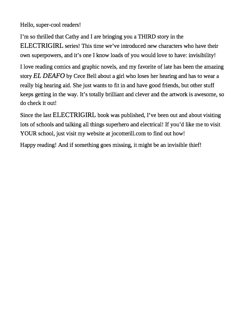 Electrigirl and the Invisible Thieves — page 1