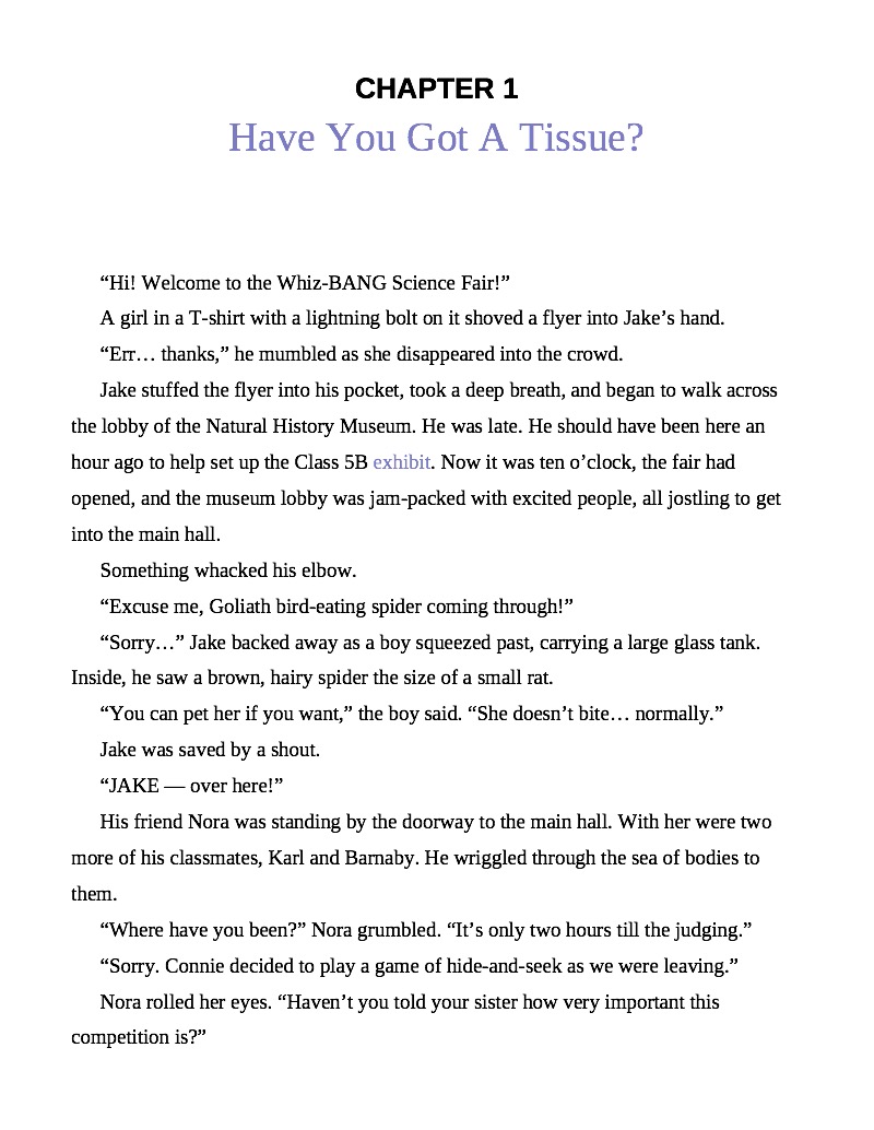 Creature Teacher Science Shocker — page 1