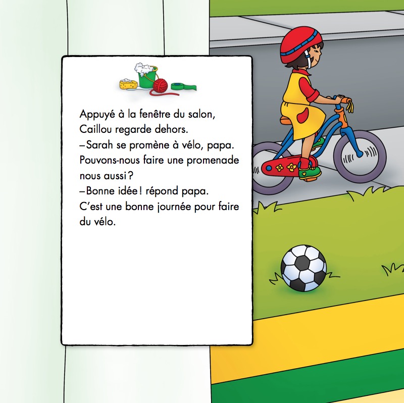 Caillou: Un vélo presque neuf — page 1