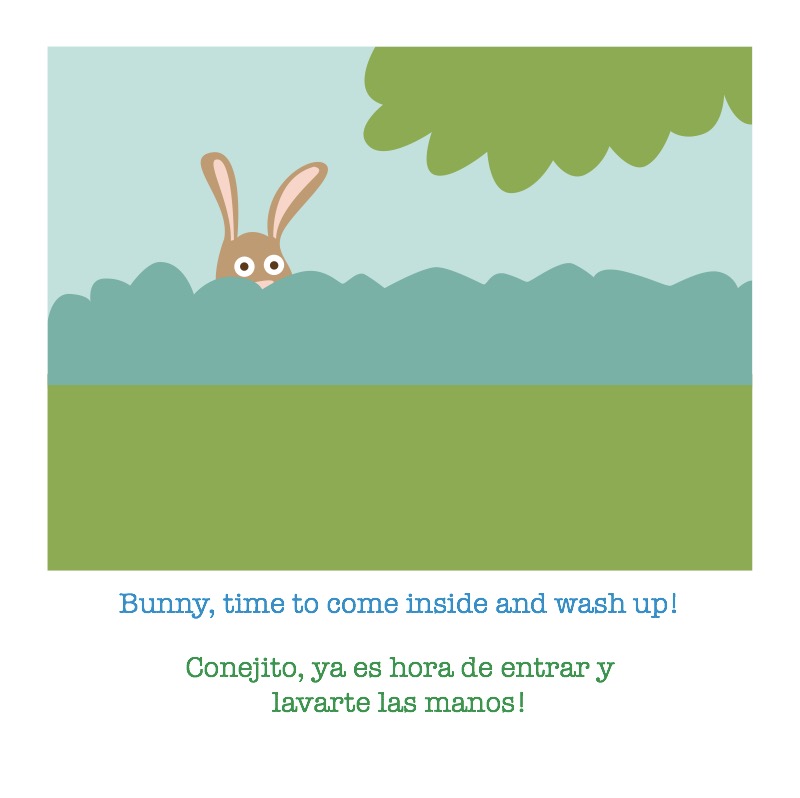 Time to Eat, Bunny! / ¡Hora de comer, conejito! — page 1