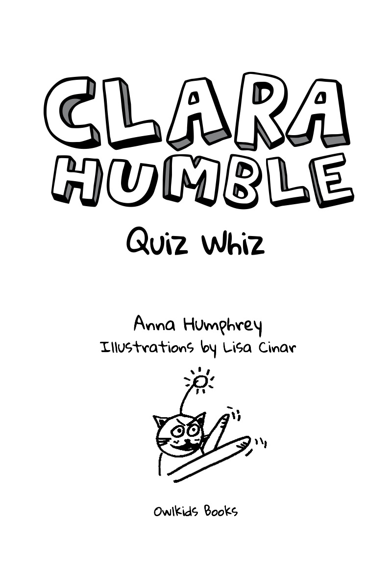 Clara Humble: Quiz Whiz book cover