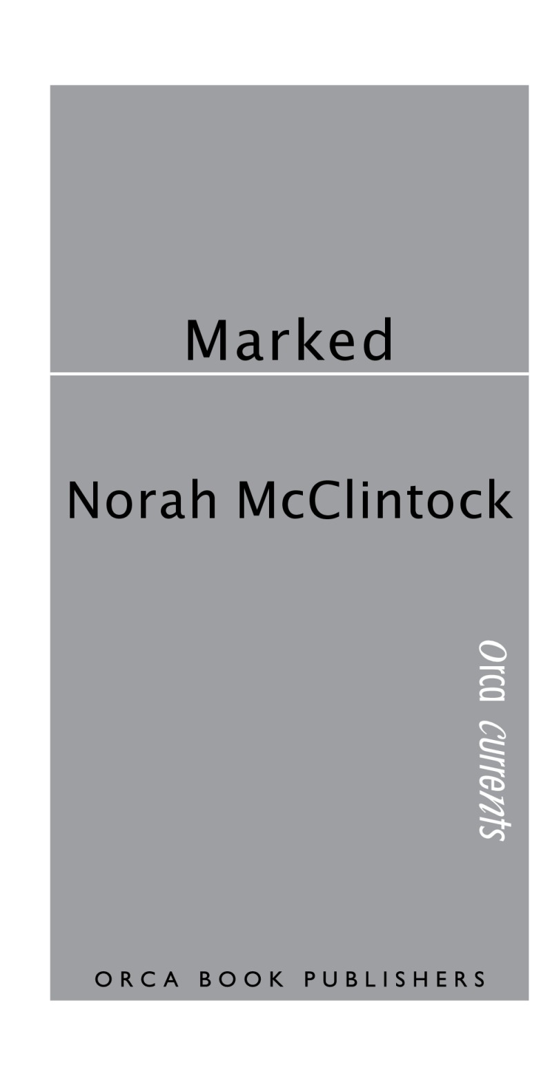 Marked book cover
