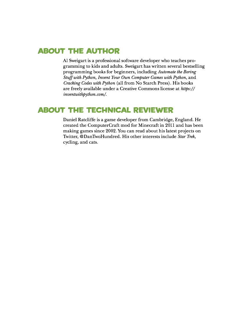 Coding with Minecraft: Build Taller, Farm Faster, Mine Deeper, and Automate the Boring Stuff — page 1