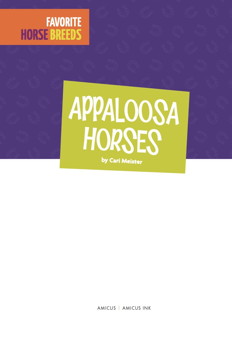 Appaloosa Horses book cover