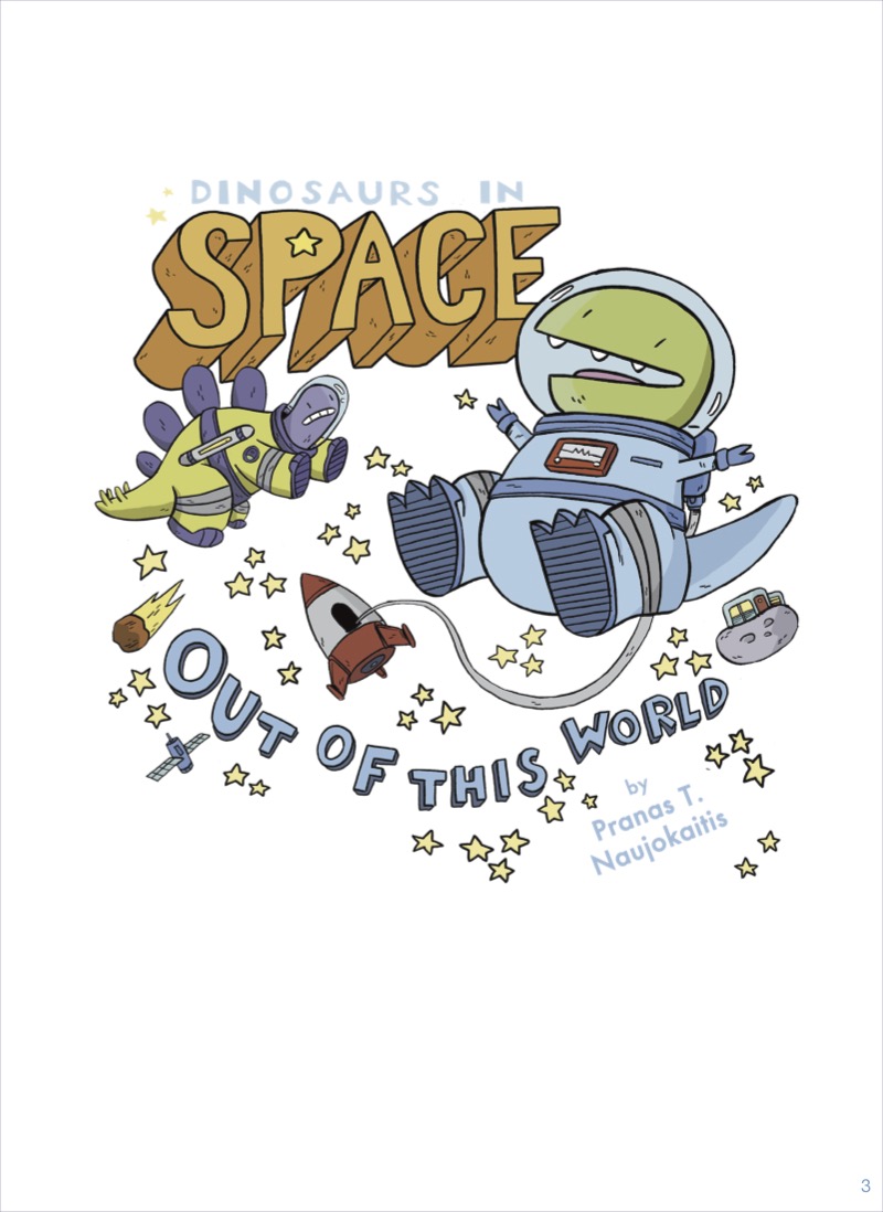 Dinosaurs in Space Out Of This World book cover