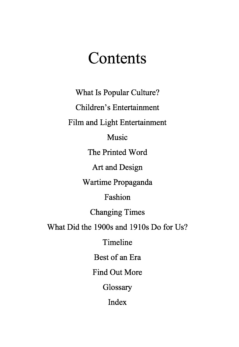 Popular Culture: 1900-1919 — page 1
