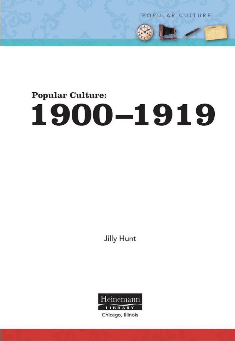 Popular Culture: 1900-1919 book cover