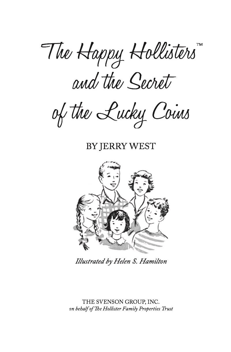The Happy Hollisters and the Secret of the Lucky Coins book cover