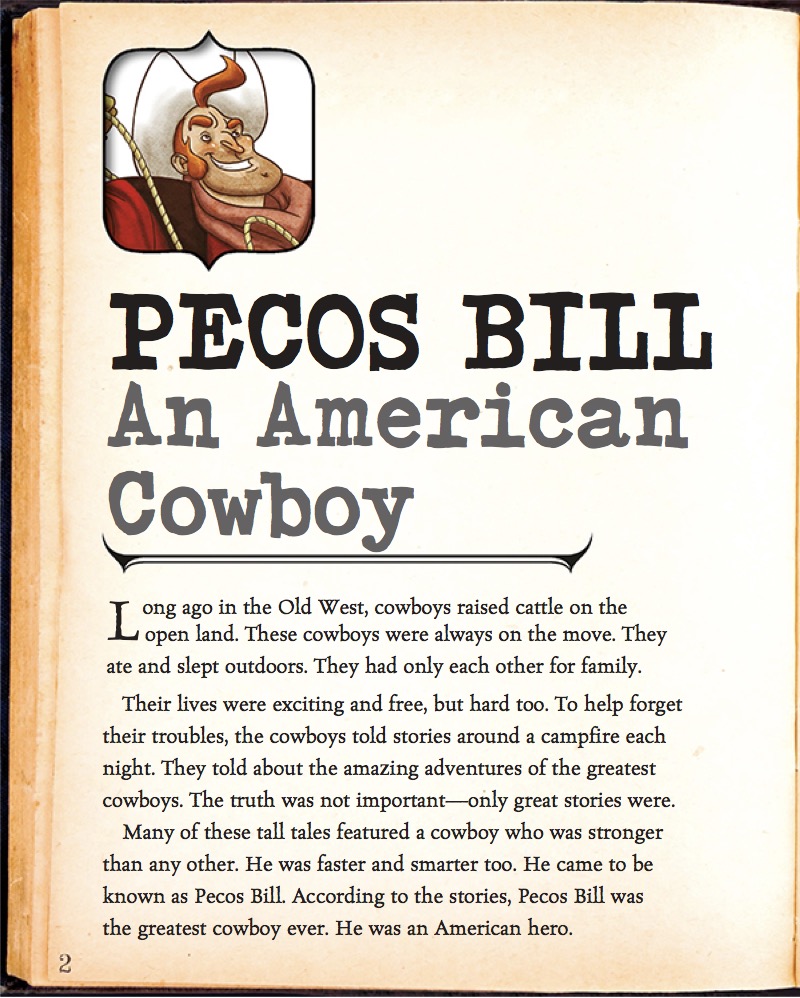 Pecos Bill Tames a Colossal Cyclone — page 1