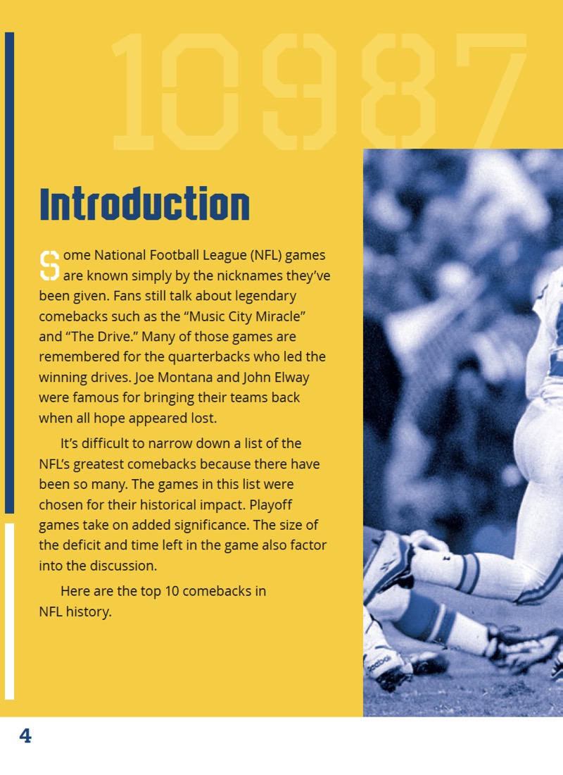 NFL's Top 10 Comebacks — page 1
