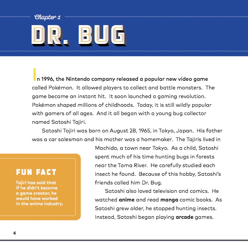 Pokémon Designer: Satoshi Tajiri — page 1
