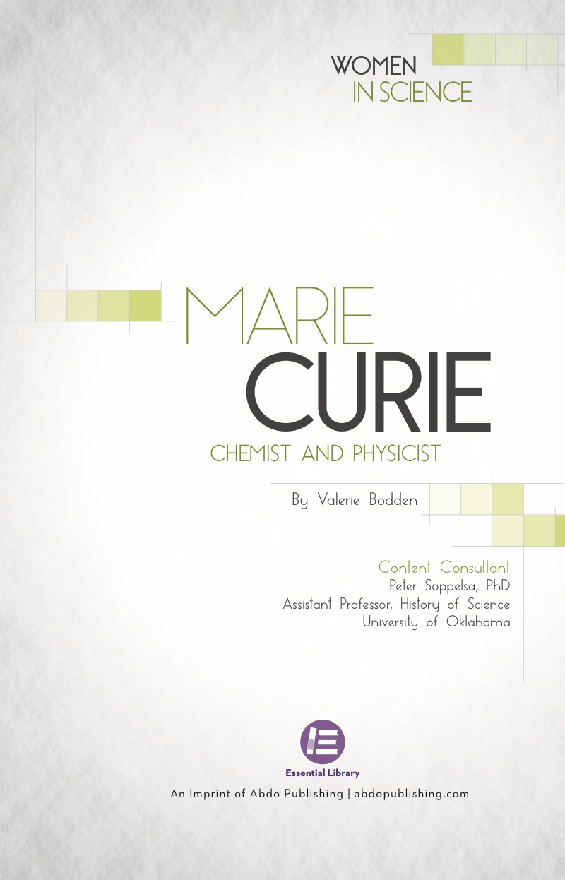 Marie Curie: Chemist and Physicist book cover