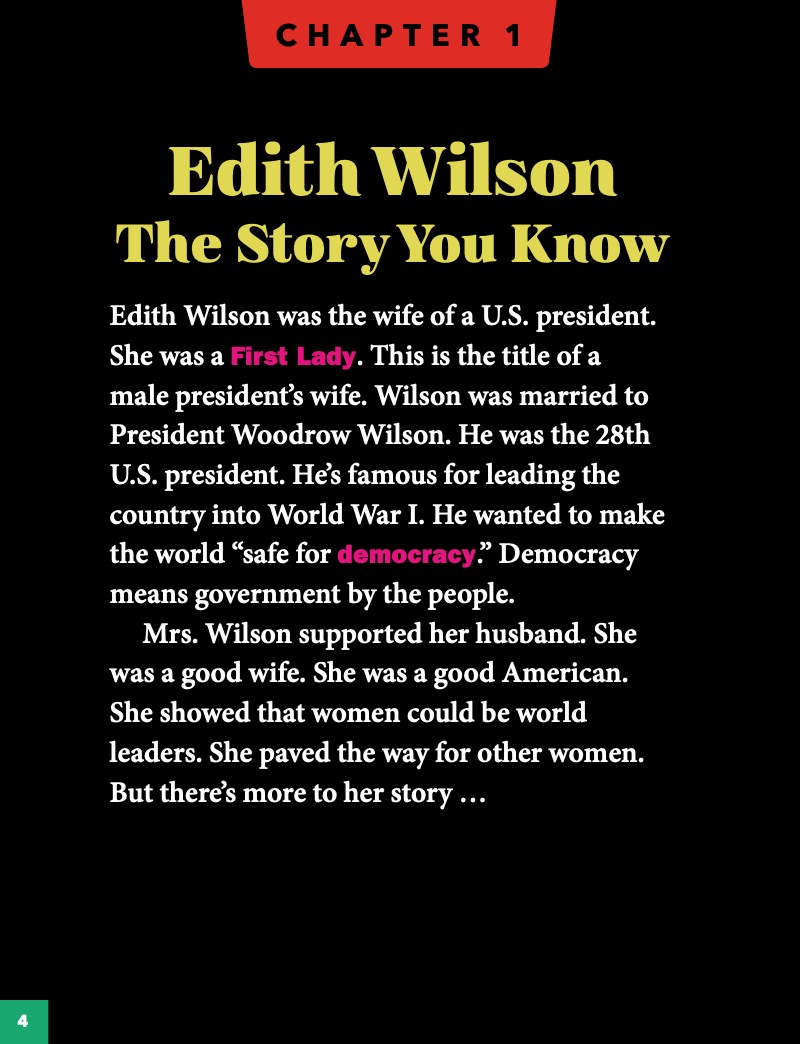 The Real Edith Wilson — page 1