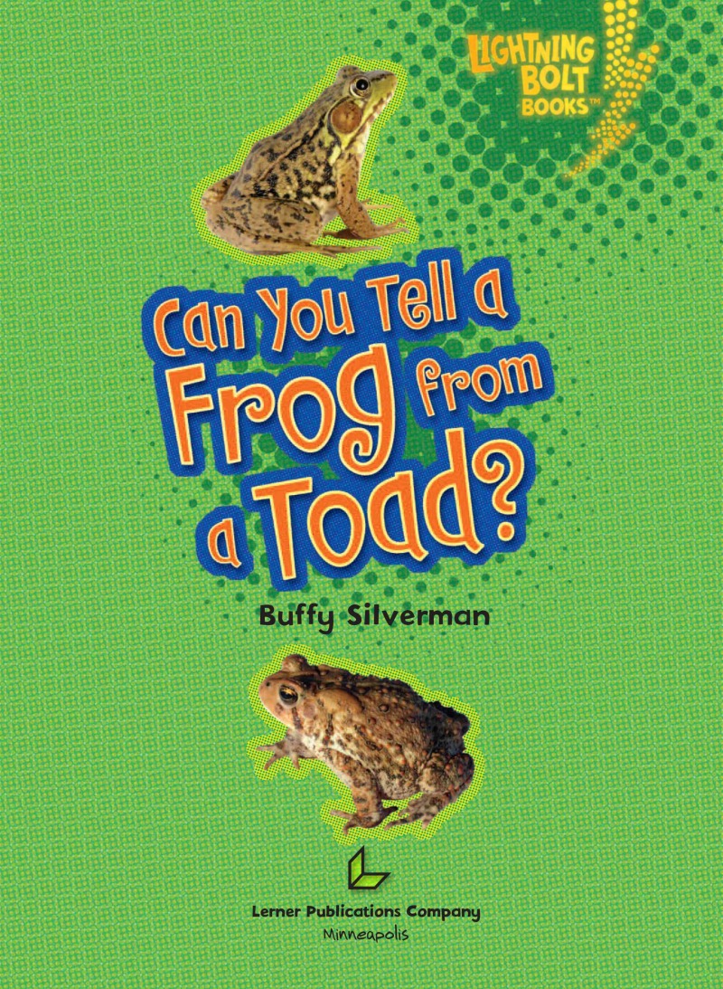 Can You Tell a Frog from a Toad? book cover