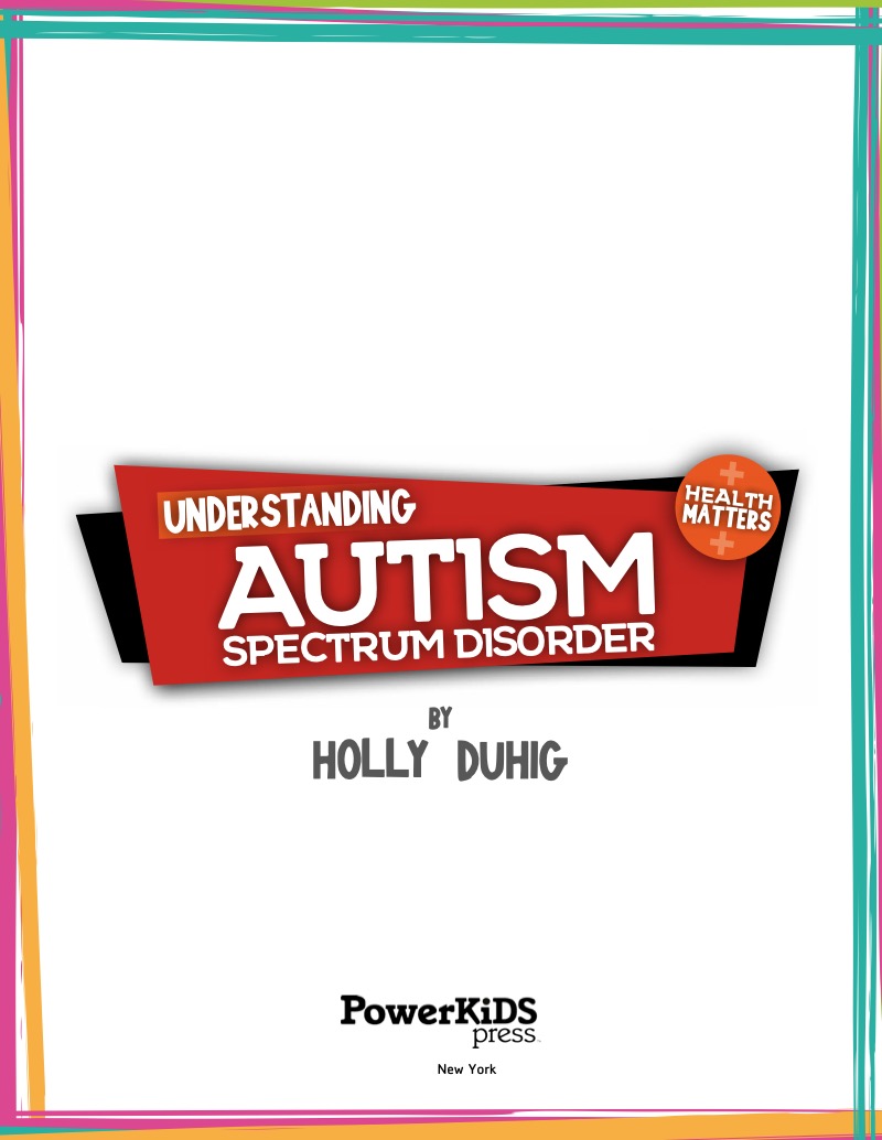 Understanding Autism Spectrum Disorder book cover