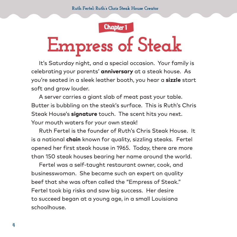 Ruth Fertel: Ruth's Chris Steak House Creator — page 1