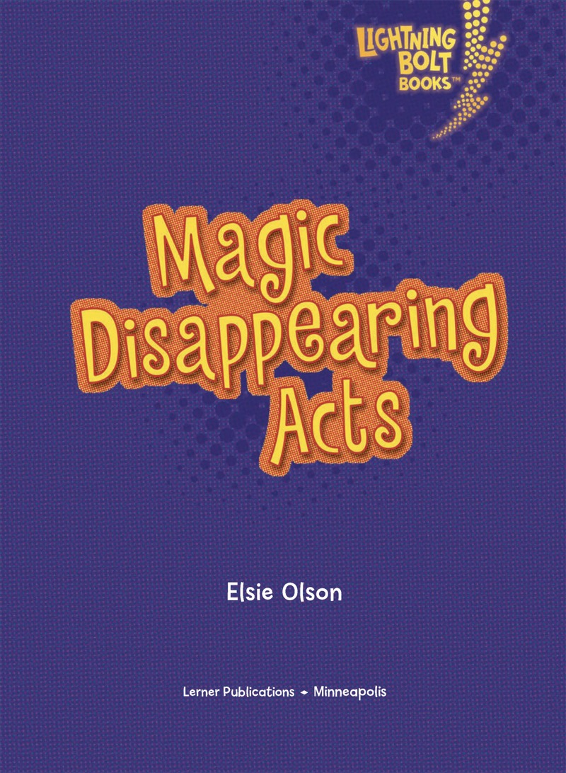 Magic Disappearing Acts book cover