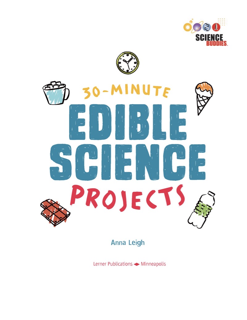 30-Minute Edible Science Projects book cover