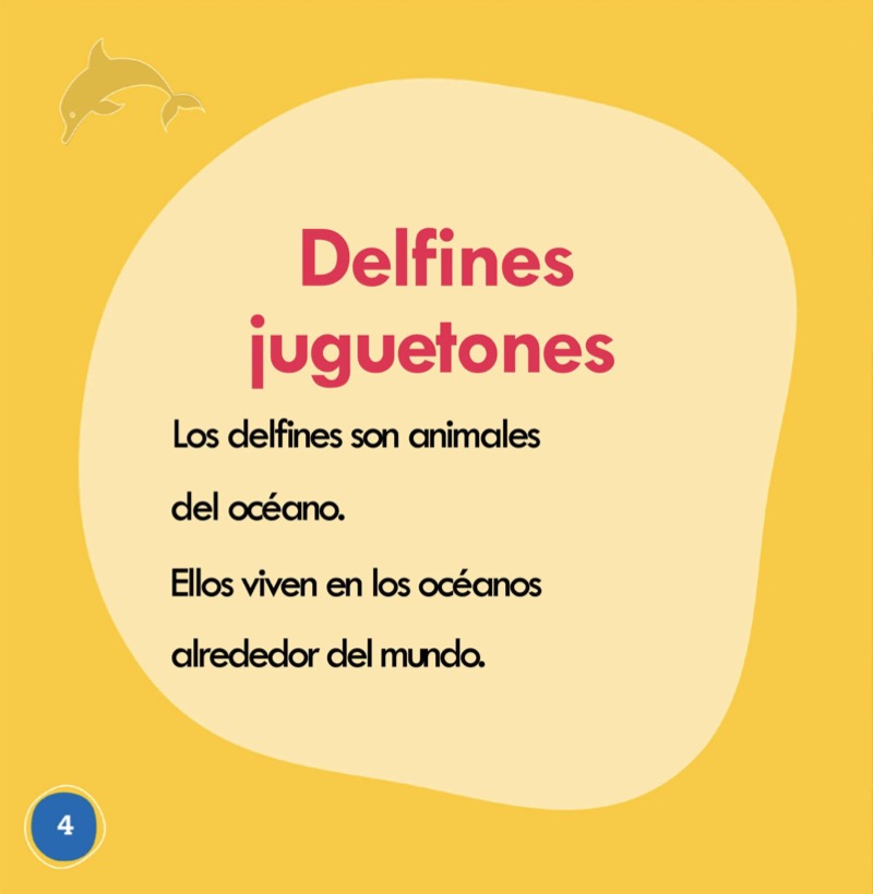 ¡Mira, un delfín! (Look, a Dolphin!) — page 1