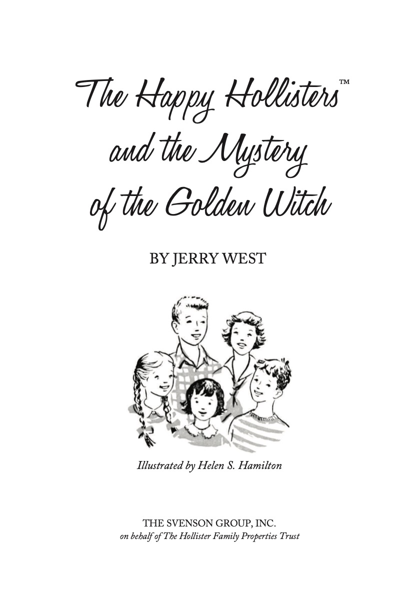 The Happy Hollisters and the Mystery of the Golden Witch book cover