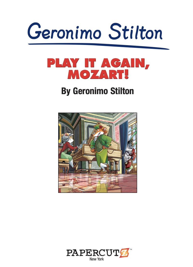 Geronimo Stilton Graphic Novel #8: Play It Again, Mozart book cover