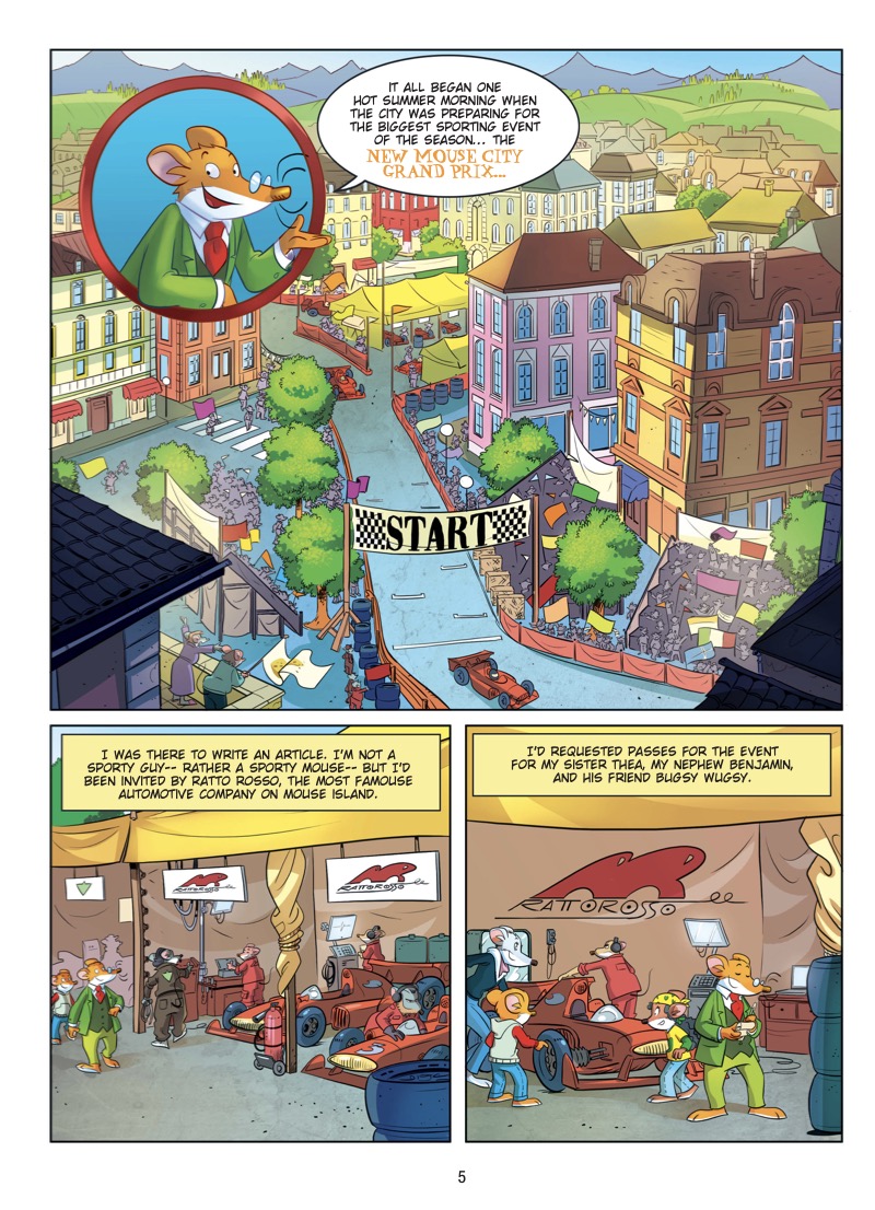 Geronimo Stilton Graphic Novel #13: The Fastest Train in the West — page 1