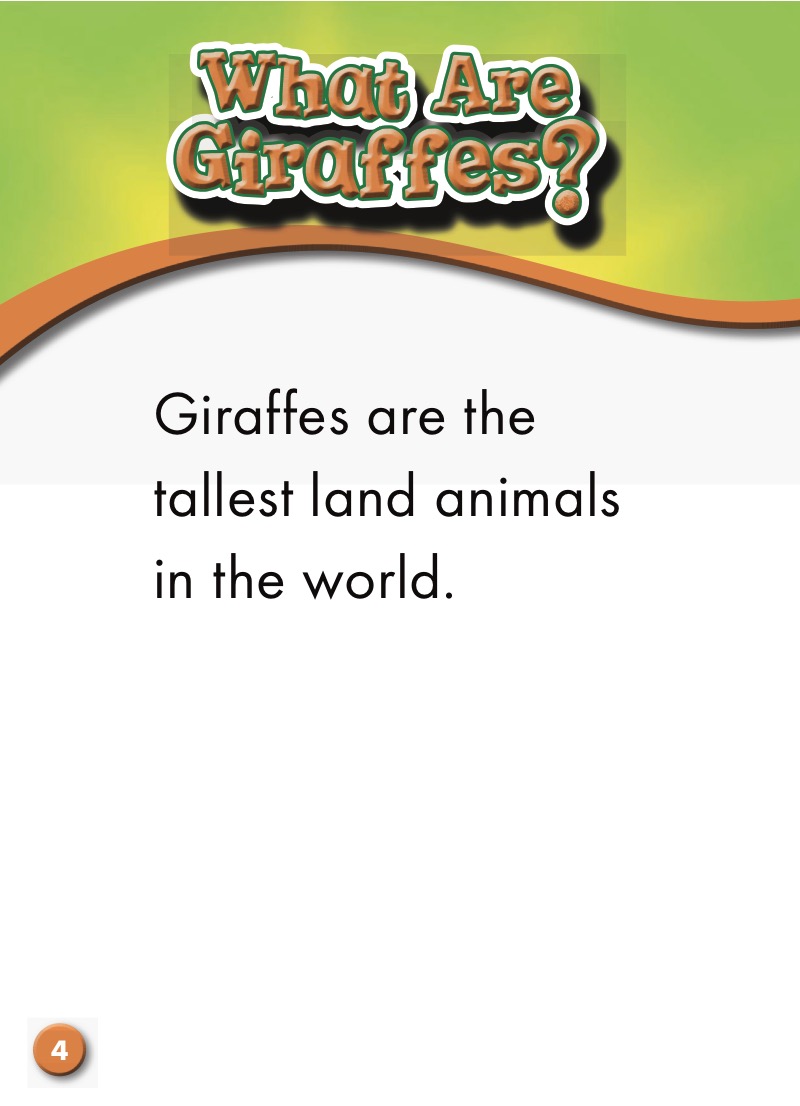 Giraffes: Animal Safari — page 1