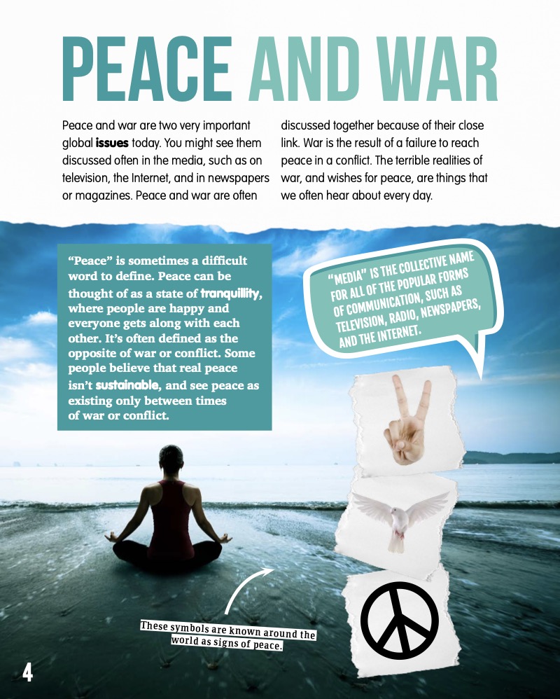 Our Values: Peace and War — page 1