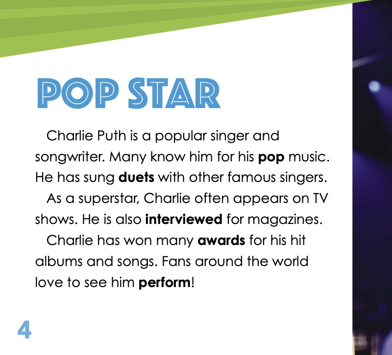 Big Buddy Pop Biographies: Charlie Puth — page 1