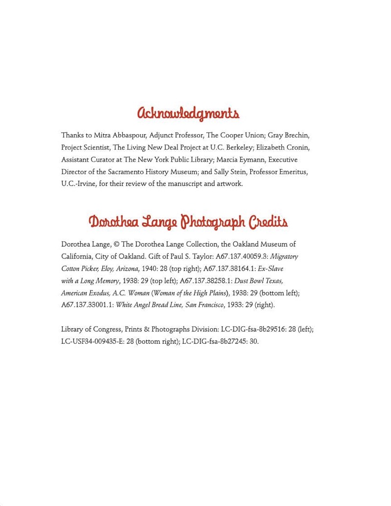 Dorothea's Eyes: Dorothea Lange Photographs the Truth — page 1