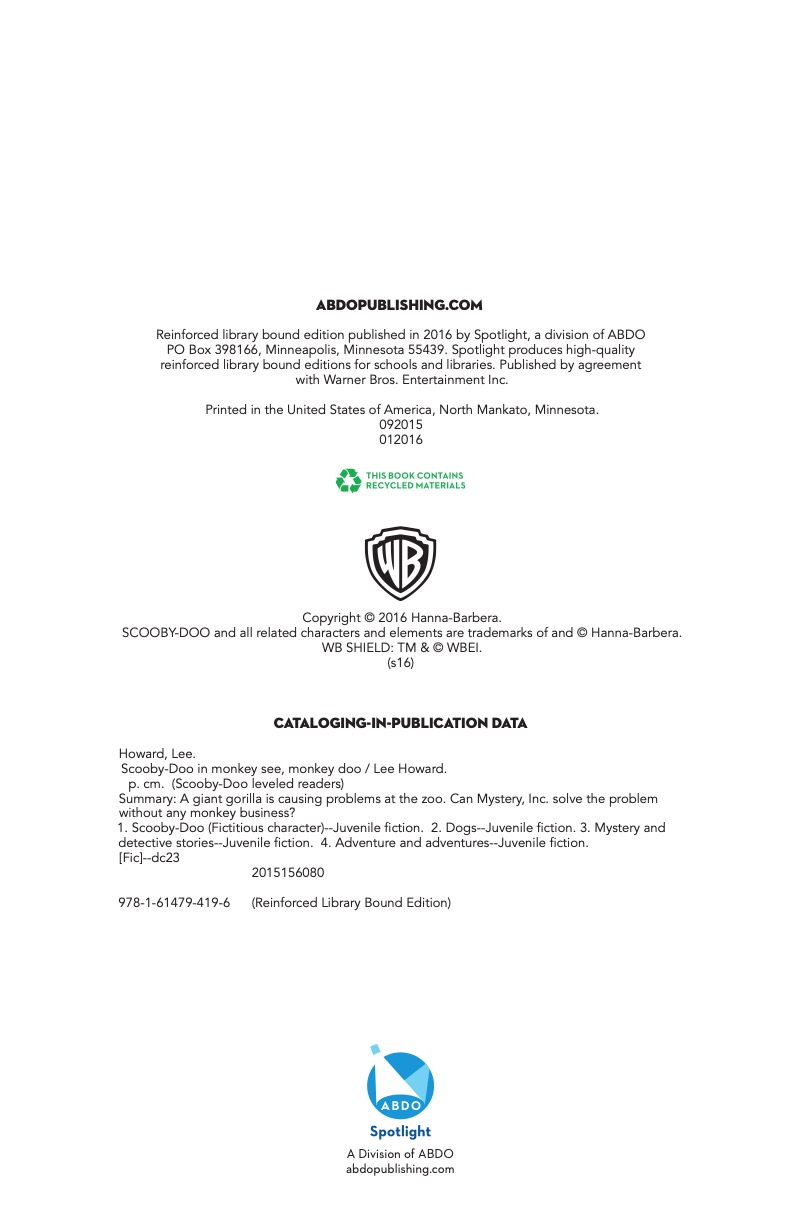 Scooby-Doo in Monkey See, Monkey Doo — page 1
