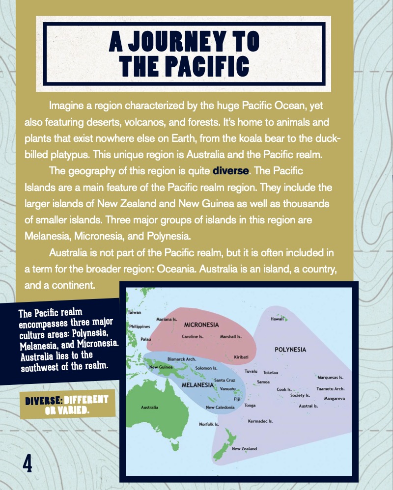 Explore the World: The Geography of Australia and the Pacific Realm — page 1