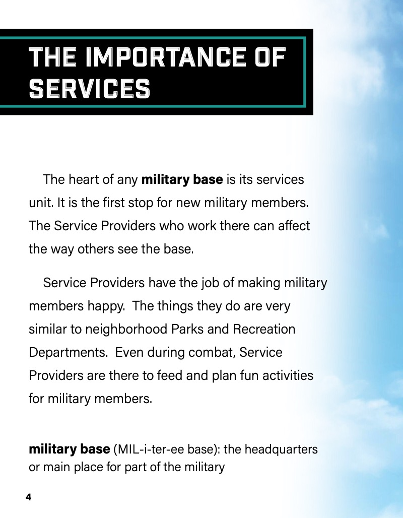 Careers in the US Military: Service Providers — page 1