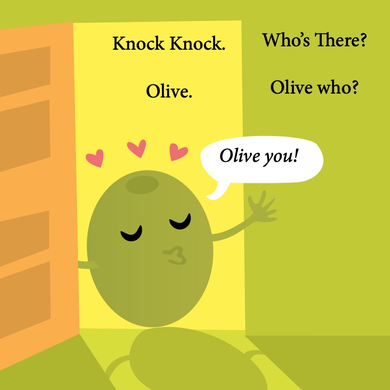 Knock Knock, Olive You! (Valentine Jokes for Kids) — page 1