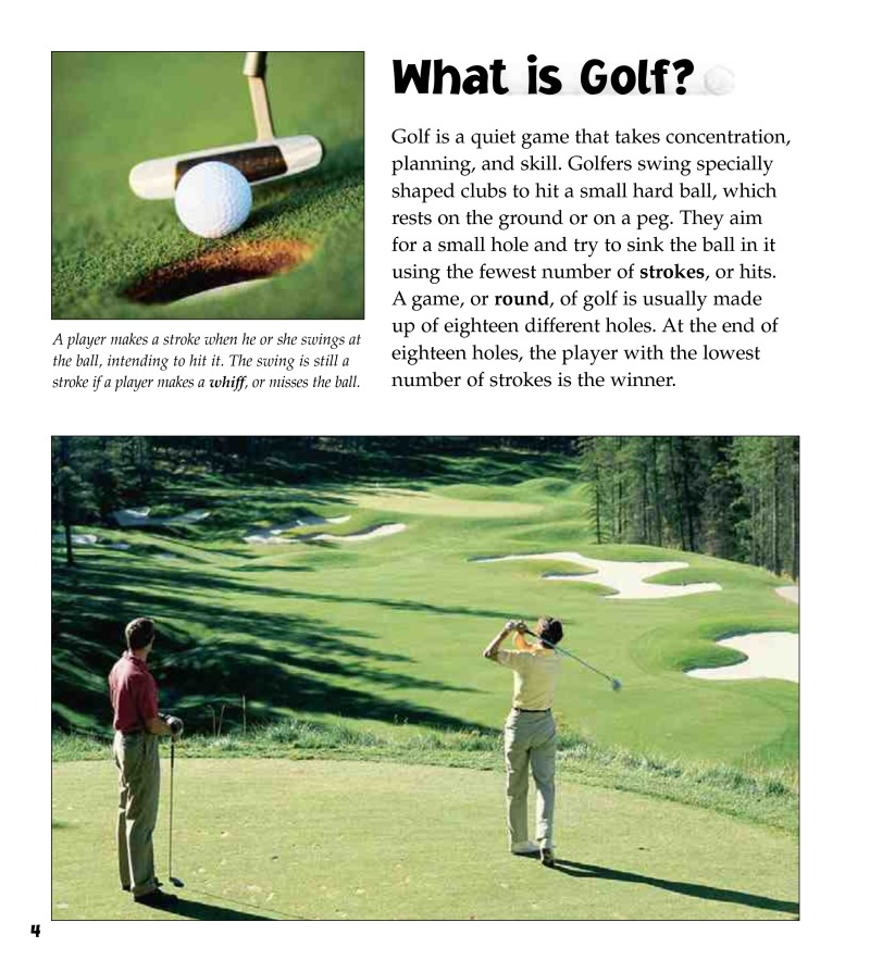 Golf in Action — page 1