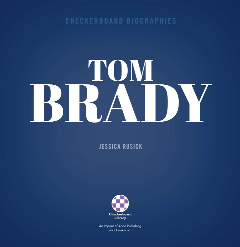 Checkerboard Biographies: Tom Brady book cover