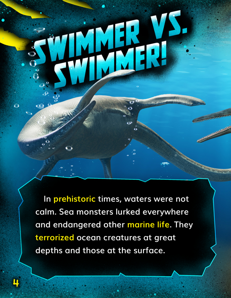 Prehistoric Battles: Elasmosaurus vs Ichthyosaurus — page 1