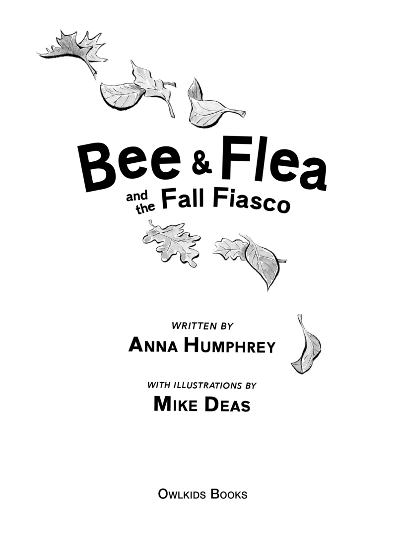 Bee & Flea and the Fall Fiasco book cover