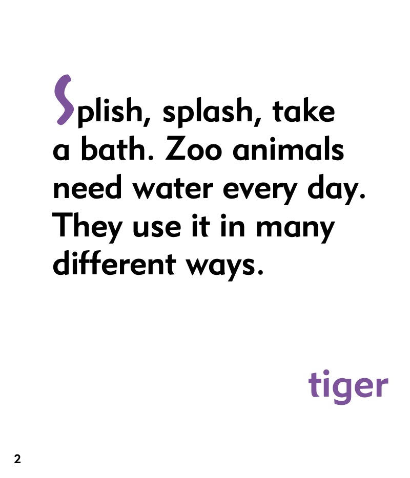Splashtime for Zoo Animals — page 1