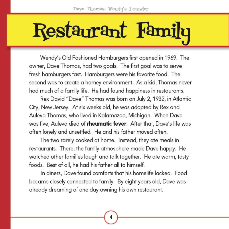 Dave Thomas: Wendy's Founder — page 1