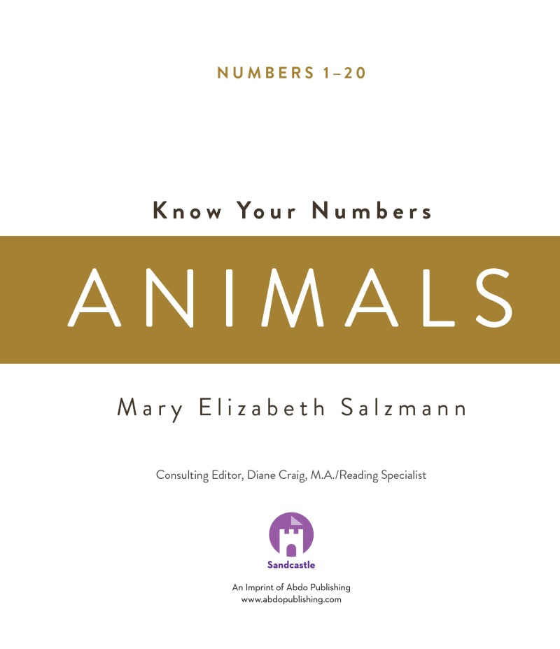 Know Your Numbers: Animals book cover