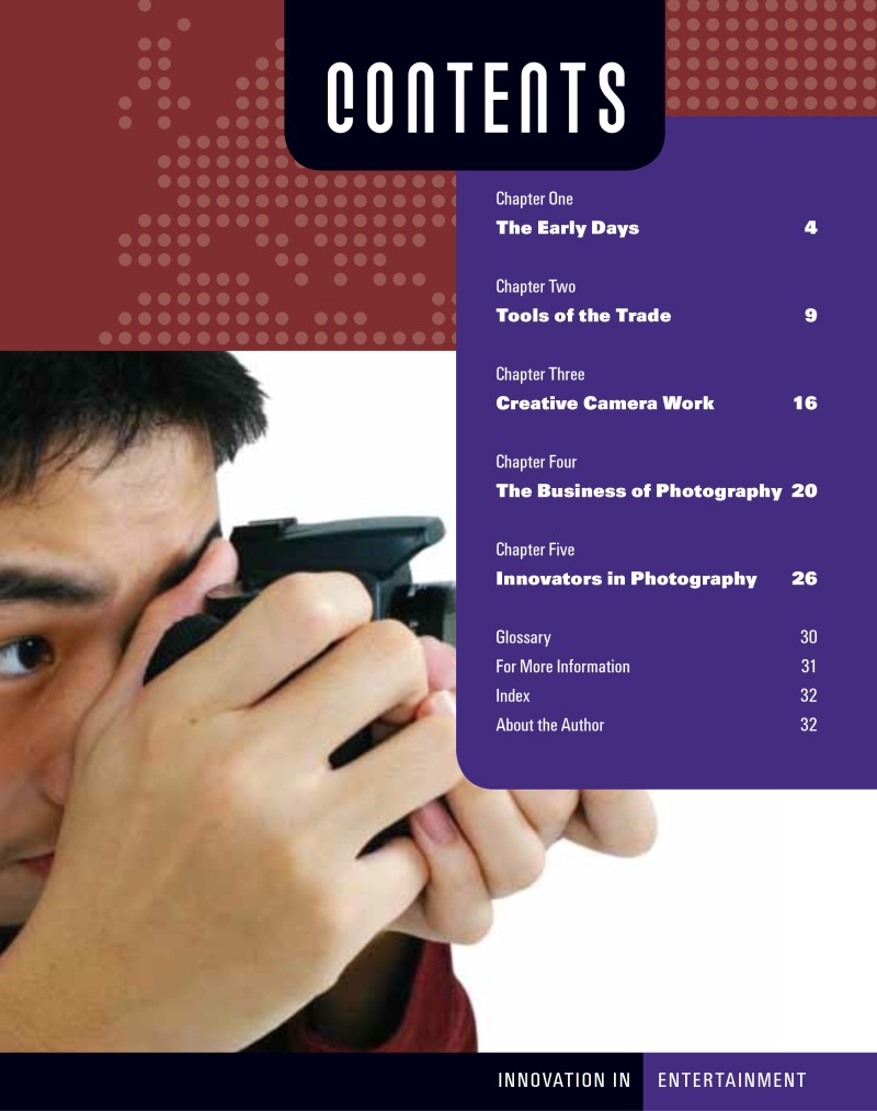 Innovation: Photography book cover