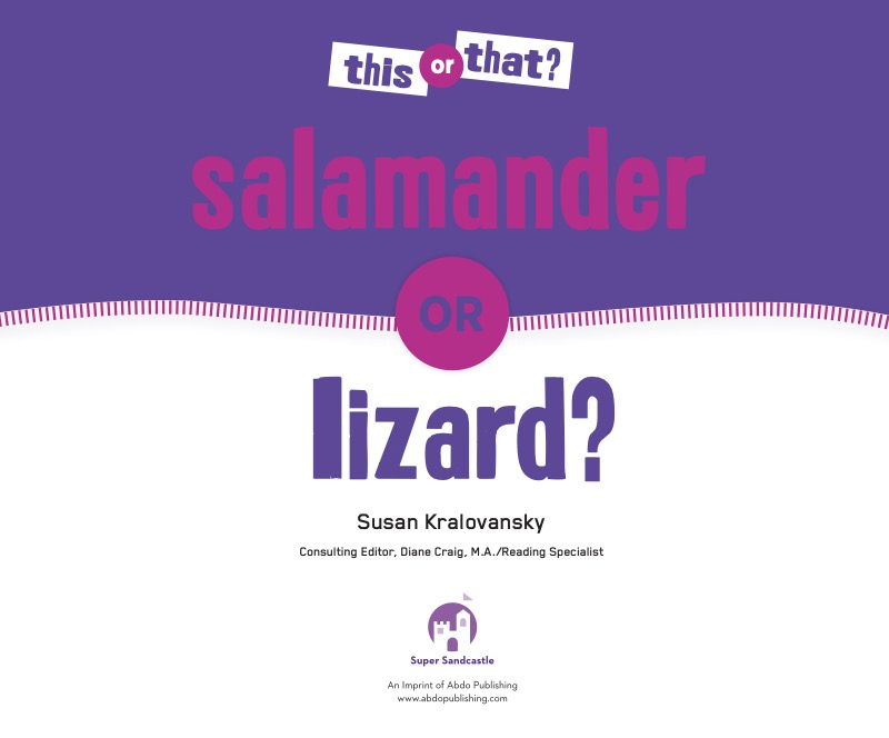 Salamander or Lizard? book cover