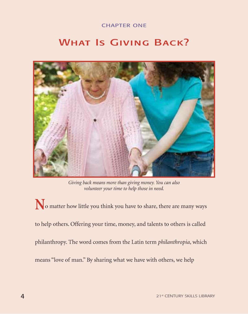 Real World Math: Giving Back — page 1