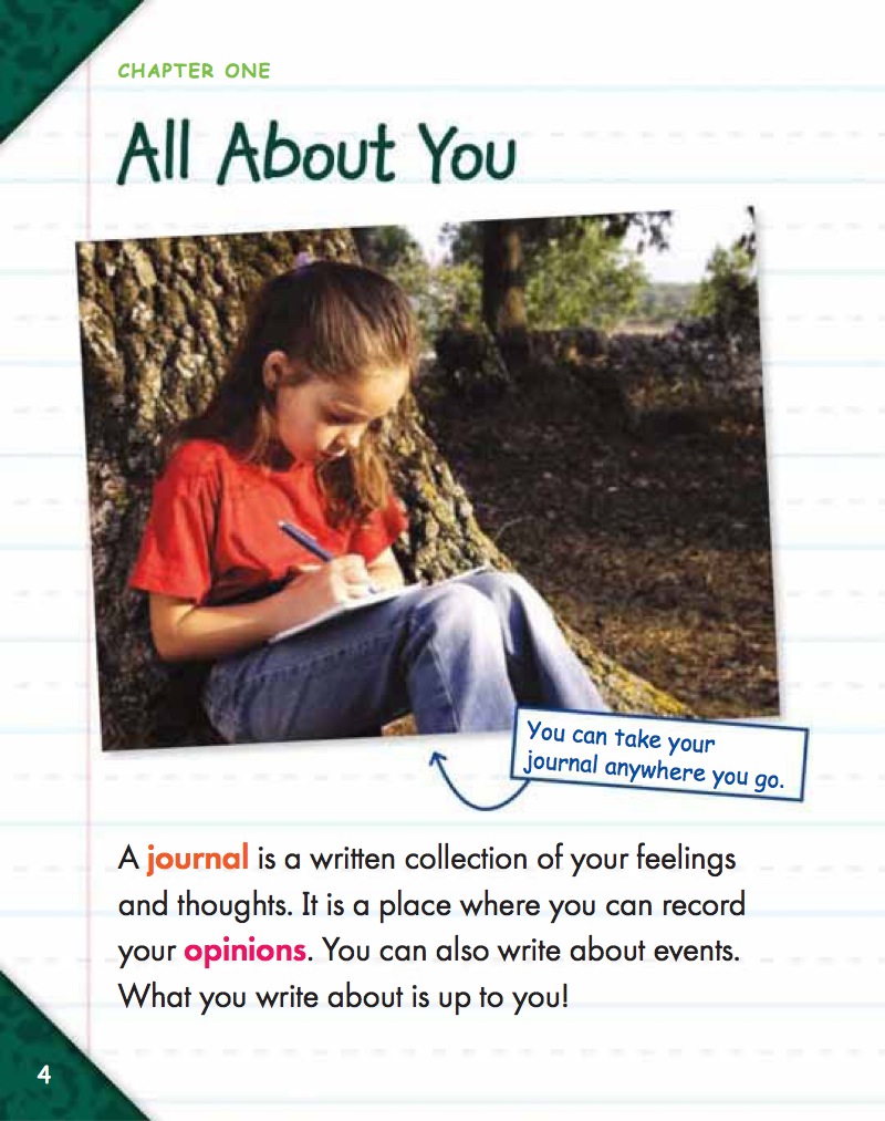 How to Write a Journal — page 1