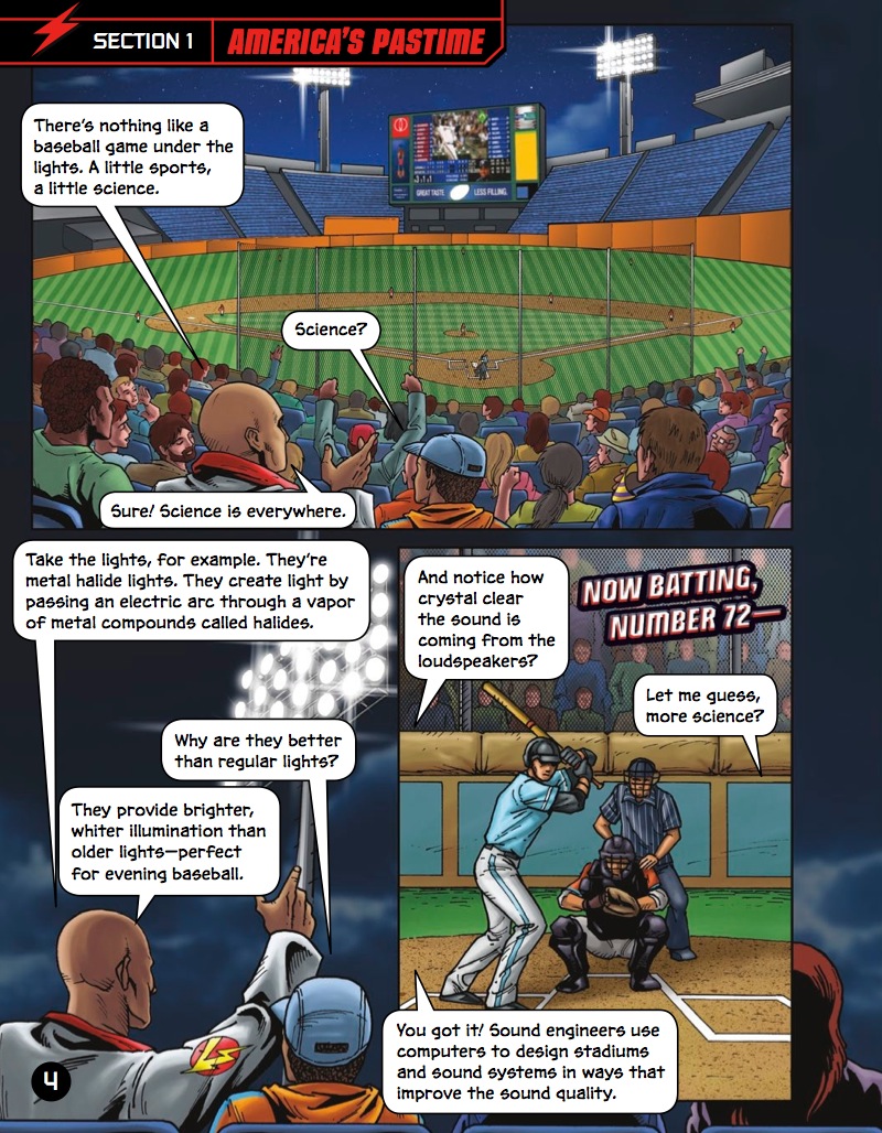 The Science of Baseball with Max Axiom, Super Scientist — page 1