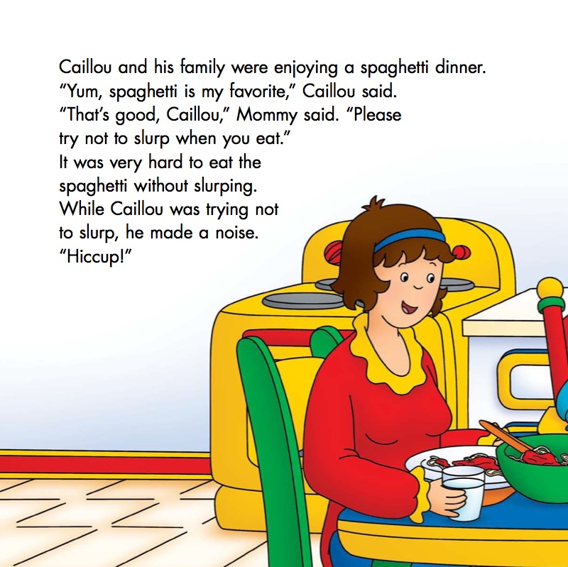 Caillou Gets the Hiccups! — page 1