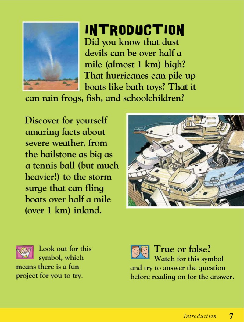 The Awesome Book of Tornadoes and Other Storms — page 1