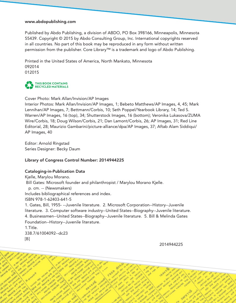 Bill Gates Microsoft Founder and Philanthropist — page 1