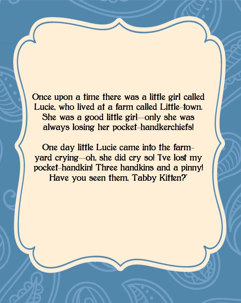 The Tale of Mrs. Tiggy-Winkle — page 1